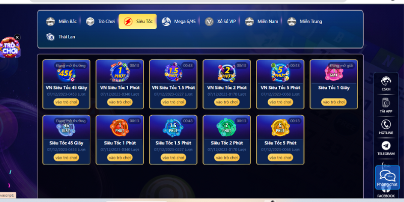 Xổ số qh88 siêu tốc